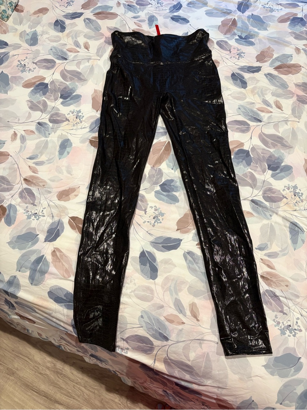 SPANX Brown High-Shine Snake Leggings